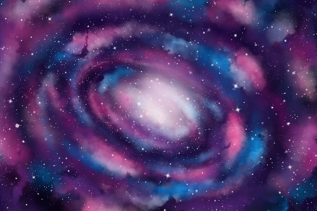 Fond de galaxie aquarelle