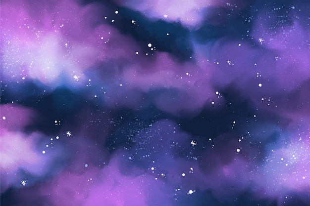 Fond de galaxie aquarelle