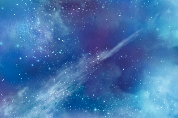 Fond de galaxie aquarelle