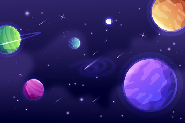 Fond de galaxie dégradé