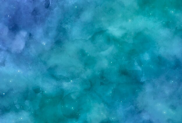 Fond de galaxie turquoise