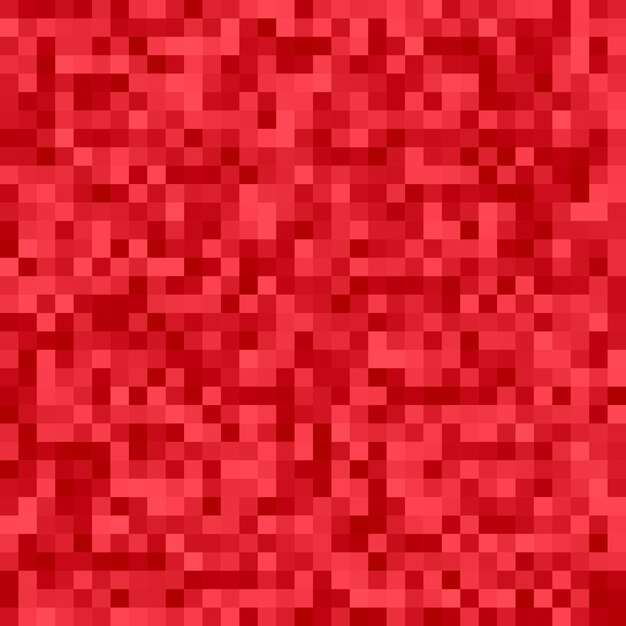 Fond géométrique en mosaïque carré abstraite - design vectoriel à partir de carrés en tons rouges