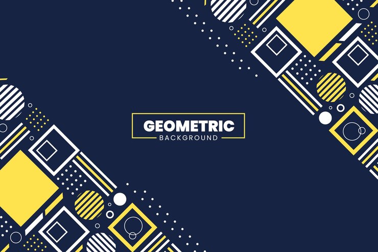 Vecteur gratuit fond géométrique plat