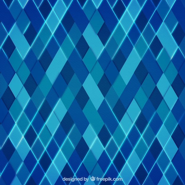Fond géométrique en tons bleus
