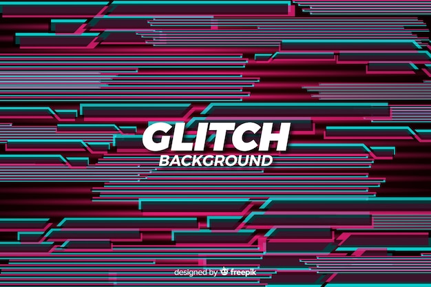 Vecteur gratuit fond glitch