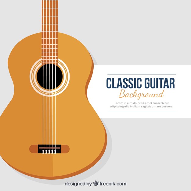 Fond de guitare classique