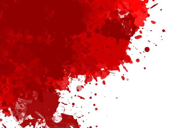 Fond d'Halloween avec un design d'éclaboussures de sang rouge