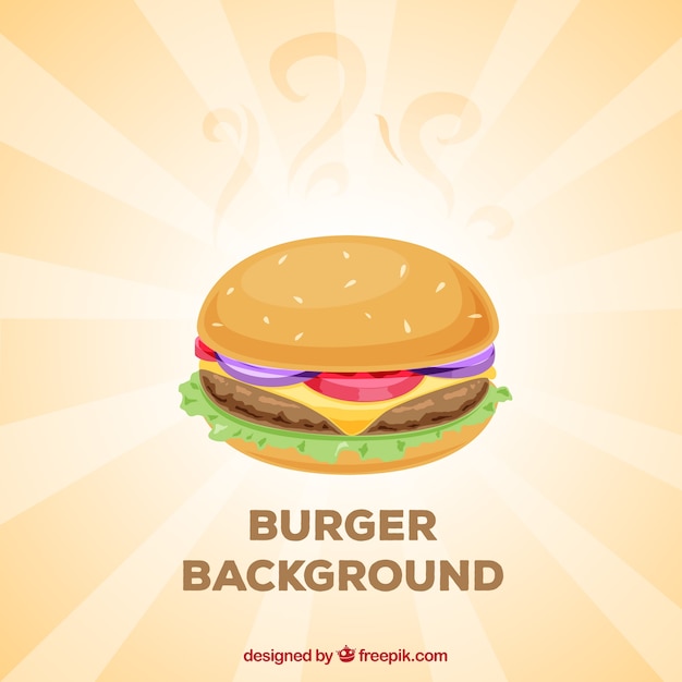 Vecteur gratuit fond hamburger