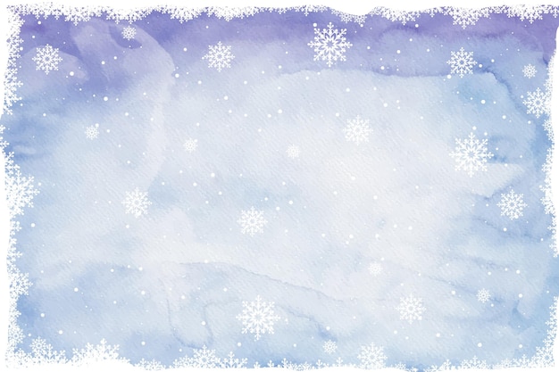 Fond D'hiver Aquarelle