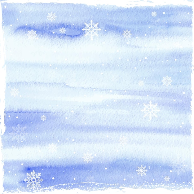 Fond D'hiver Aquarelle