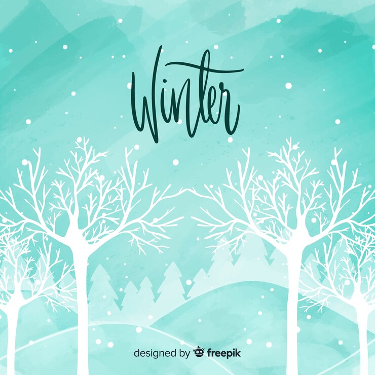 Vecteur gratuit fond d&#39;hiver
