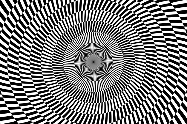 Fond d'illusion d'optique dessiné à la main