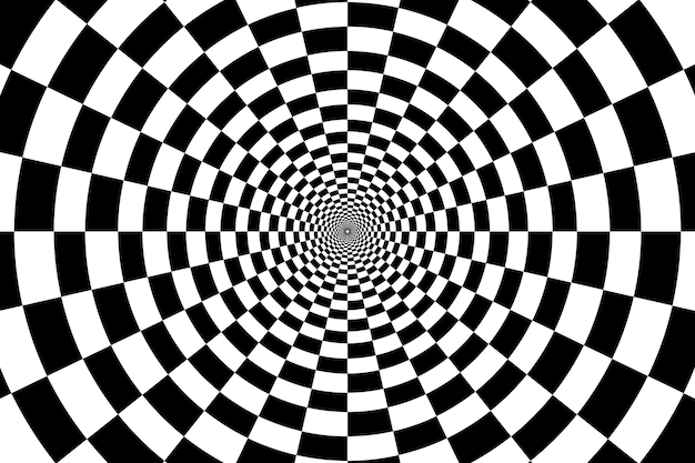 Fond d'illusion d'optique dessiné à la main