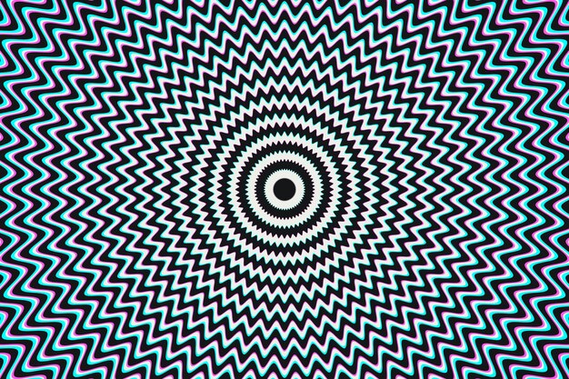 Fond d'illusion d'optique dessiné à la main