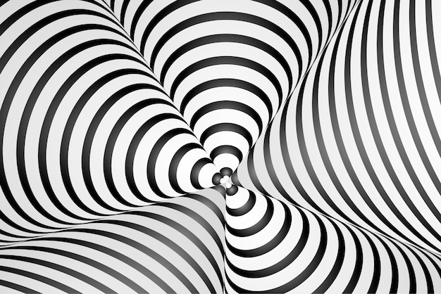 Fond d'illusion d'optique hypnotique