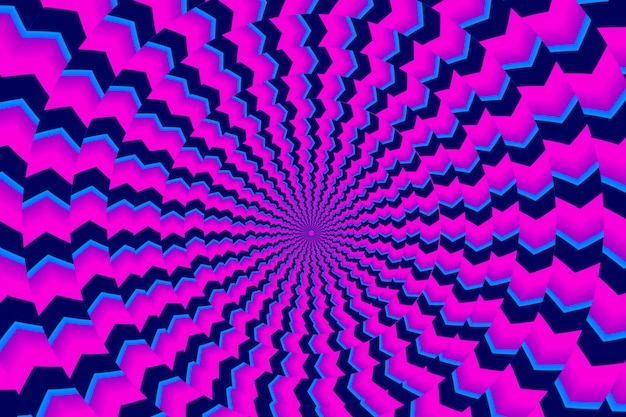 Fond d'illusion d'optique psychédélique