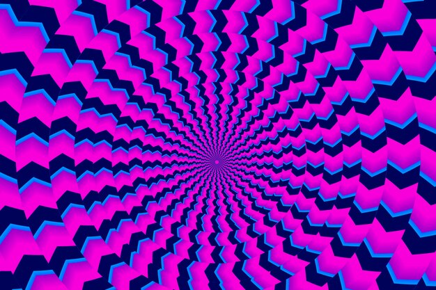 Fond d'illusion d'optique psychédélique