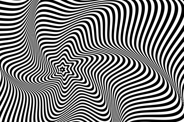 Fond d'illusion d'optique psychédélique