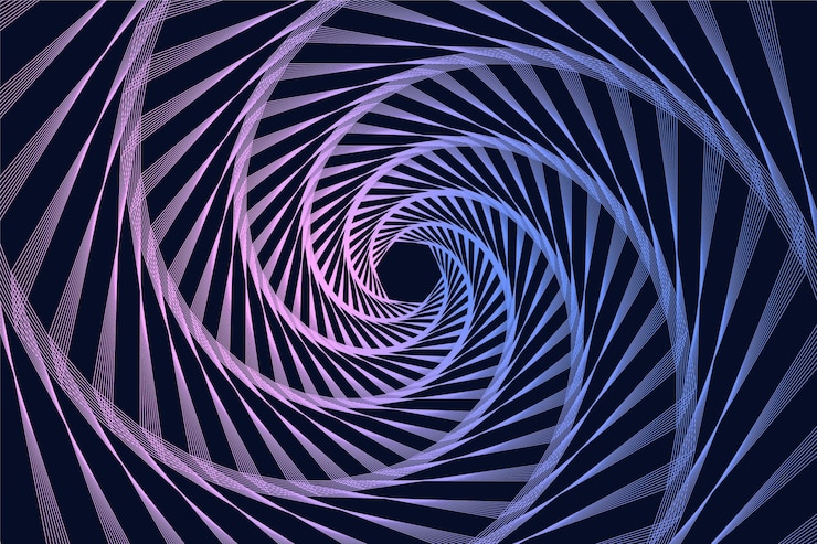 Vecteur gratuit fond d'illusion d'optique psychédélique