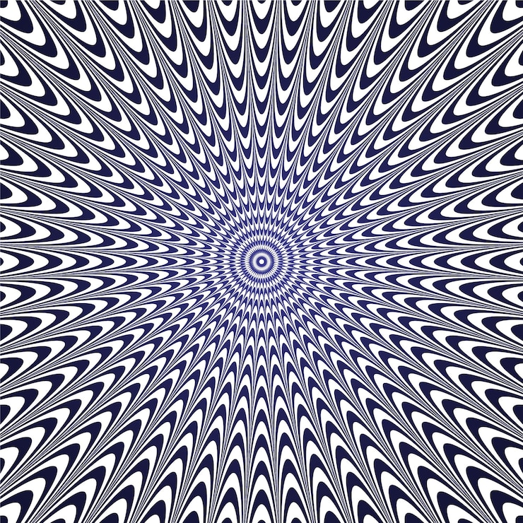 Vecteur gratuit fond d'illusion d'optique réaliste