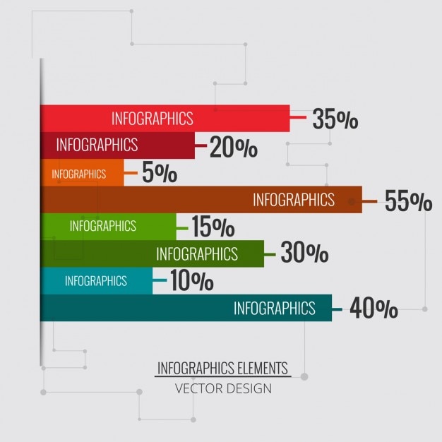 Vecteur gratuit fond infographique colorful