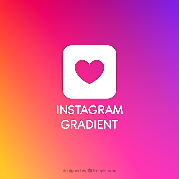 Vecteur gratuit fond d'instagram en dégradé de couleurs