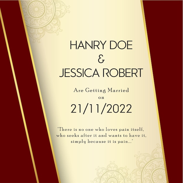 Fond Invitation Mariage Coloré Marron Blanc Carte Polyvalente