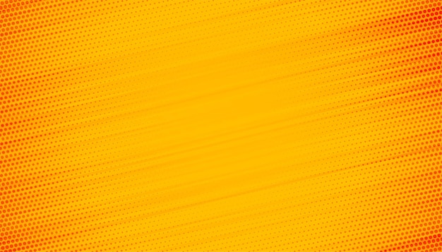 Fond jaune avec conception de lignes de demi-teintes