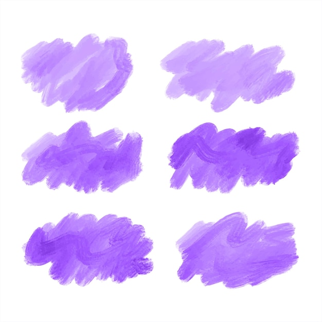 Fond De Jeu De Coup De Pinceau Violet Aquarelle