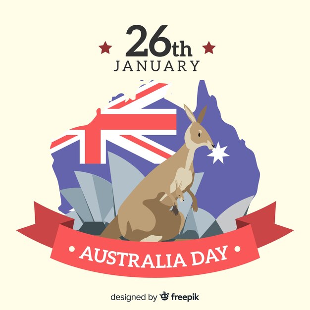 Fond de jour australie dessinés à la main