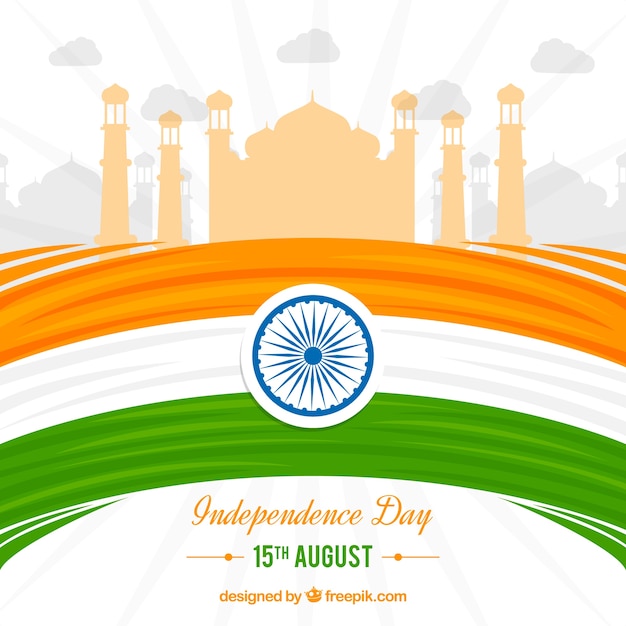 Fond De Jour De L'indépendance Indienne Moderne