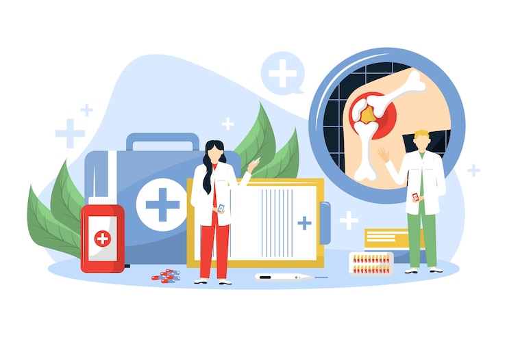 Vecteur gratuit fond de journée mondiale de l'arthrite plat