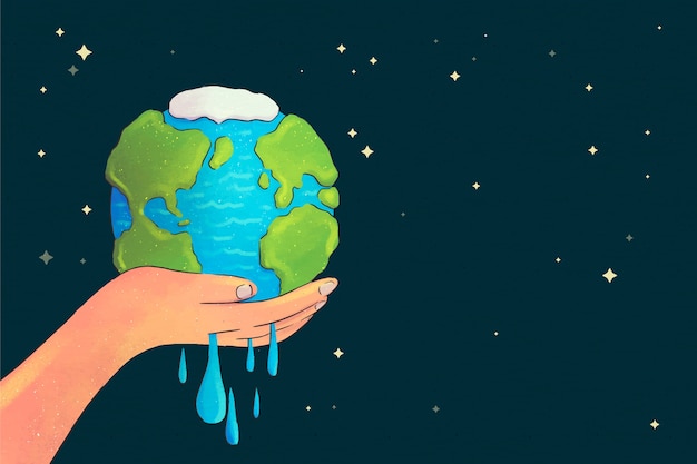 Fond de journée mondiale de l'eau aquarelle