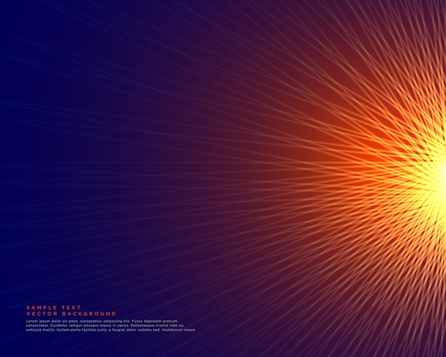 fond de lignes abstraites faisant une forme de style de soleil rougeoyante