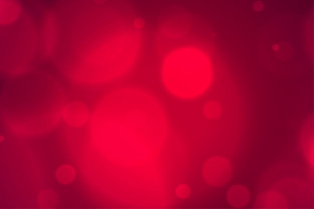 Vecteur gratuit fond de lumières bokeh rouge flou élégant