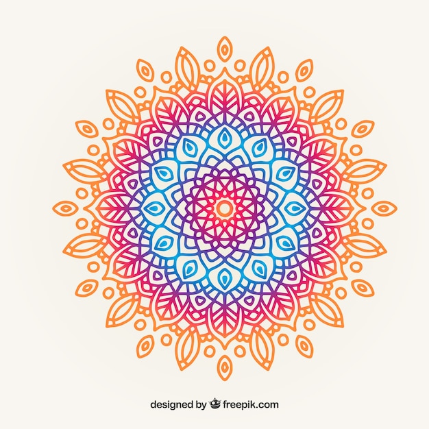 Fond De Mandala Coloré