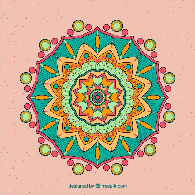 Fond De Mandala Coloré