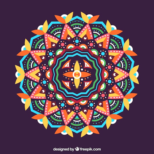 Fond De Mandala Coloré