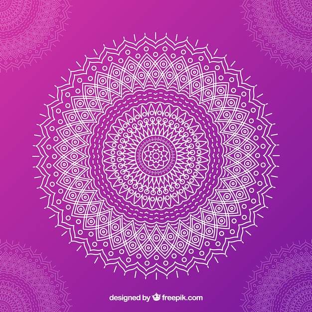 Fond de mandala violet