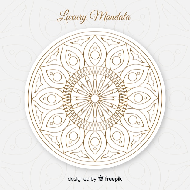 Vecteur gratuit fond de mandala