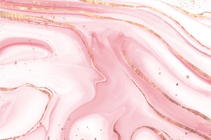 Vecteur gratuit fond de marbre liquide avec texture brillante dorée