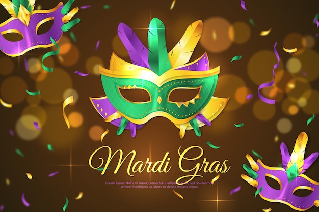 Fond De Mardi Gras Réaliste