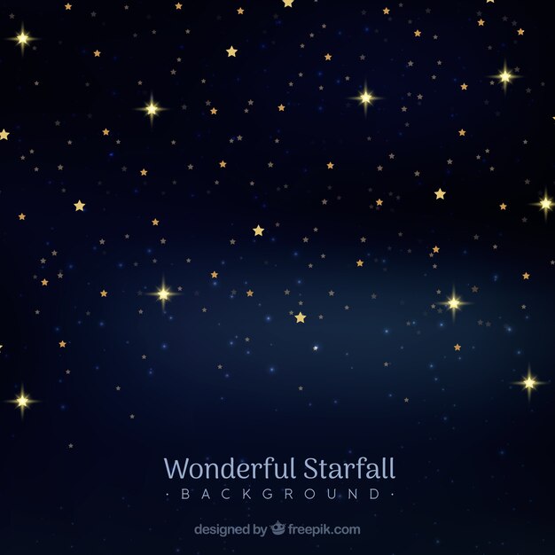 Fond de merveilleuse starfall