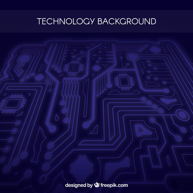 Fond moderne avec circuit technologique