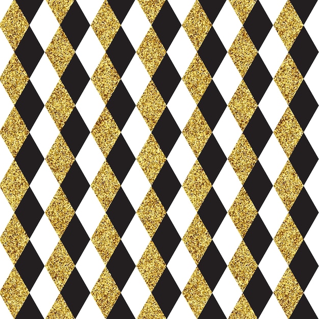 Fond de motif de diamant avec un design de paillettes d'or