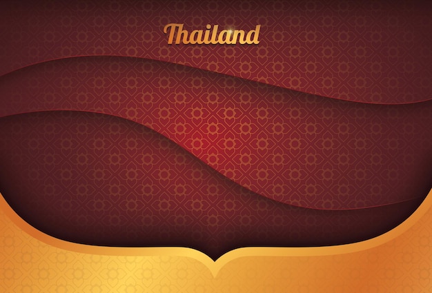 Fond De Motif De Fleurs Thaïlandaises Traditionnelles Abstraites Pour Les Produits De Luxe Premium