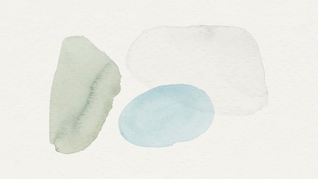 Fond à Motifs Aquarelle Bleu Et Vert