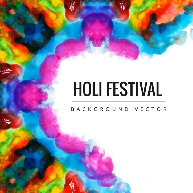 Fond Multicolore, Festival Holi Heureux