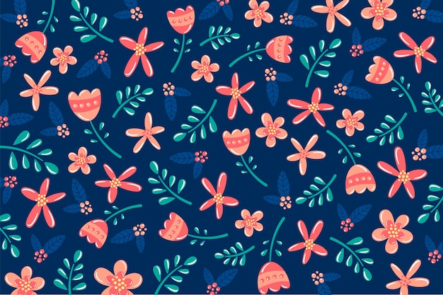 Fond de nature de fleurs colorées