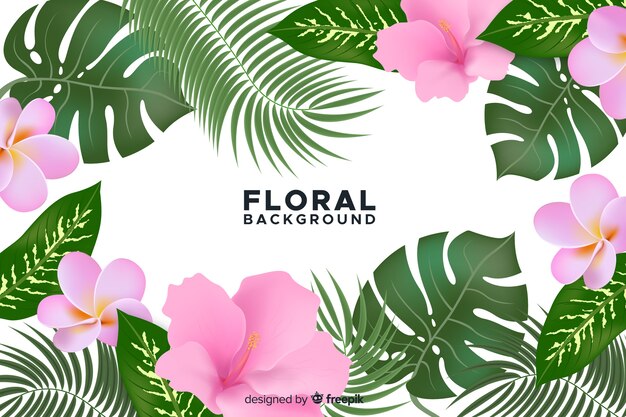 Fond naturel avec de belles fleurs